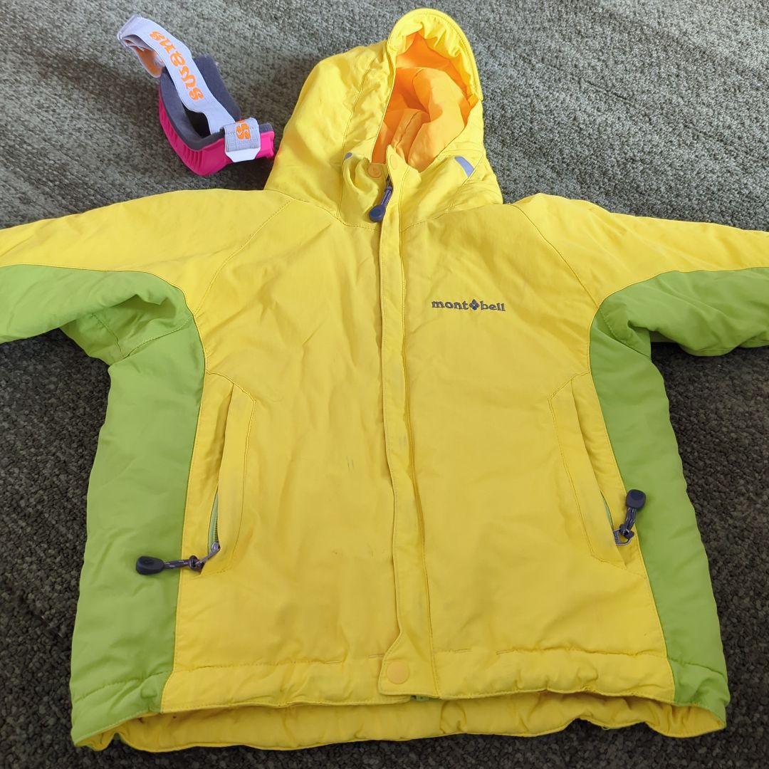 mont-bell 子ども用スキーウェアセット SWANSゴーグル付き