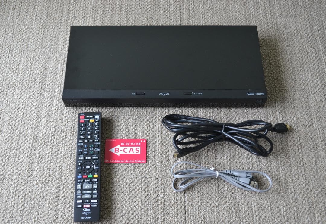 SHARPブルーレイレコーダー2B-C05DW1 2021年製 2番組500G