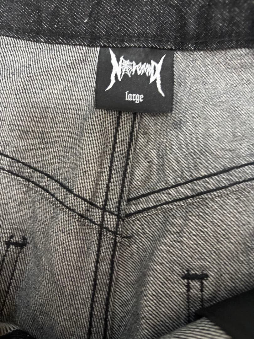 NoREMID ブラックリジットデニムパンツ　ノーリミッド