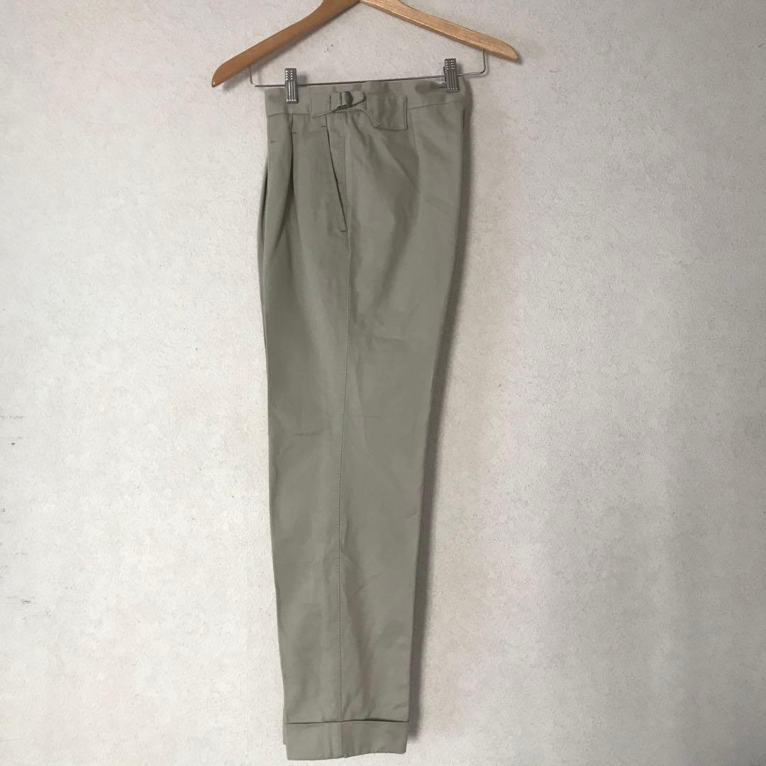 五十嵐トラウザーズ コットンスラックス beams f