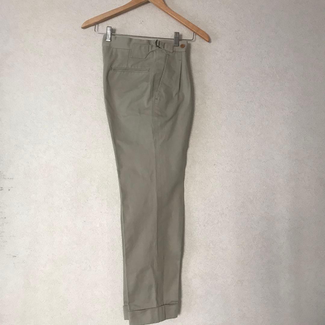 五十嵐トラウザーズ コットンスラックス beams f