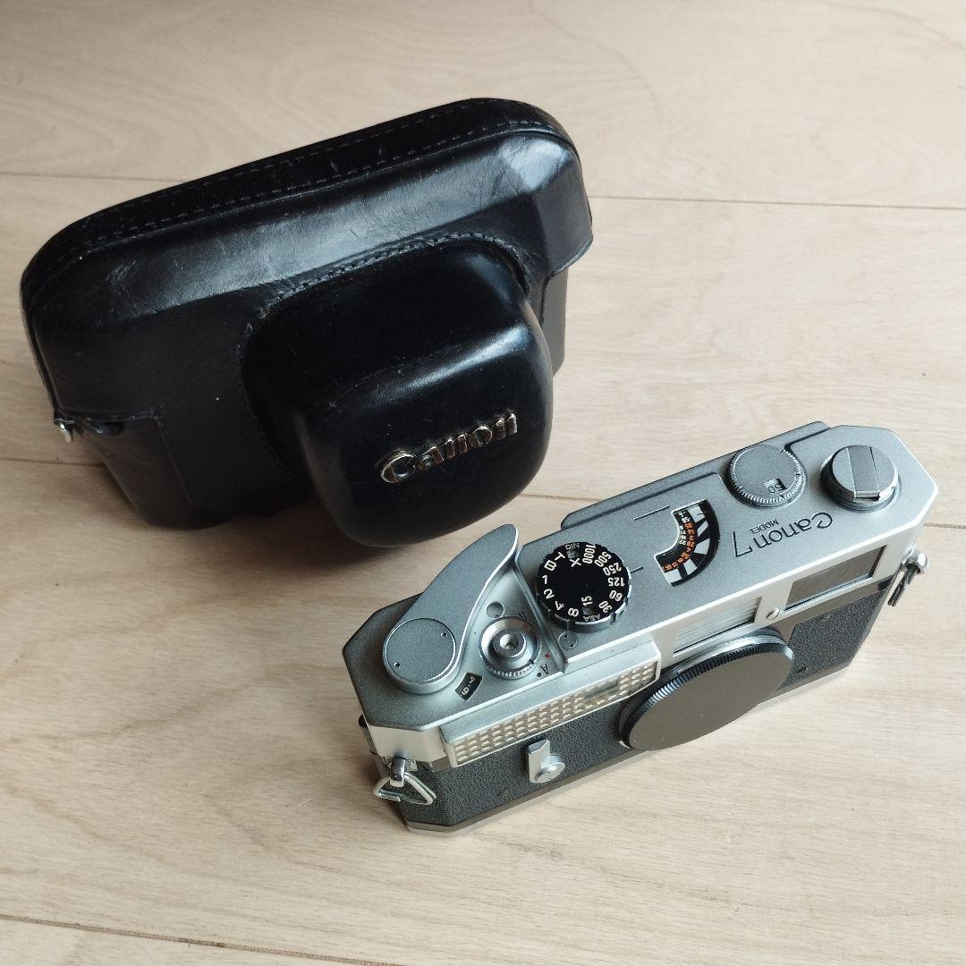 【美品】キヤノン　7　CANON 7　純正本革速写ケース付き