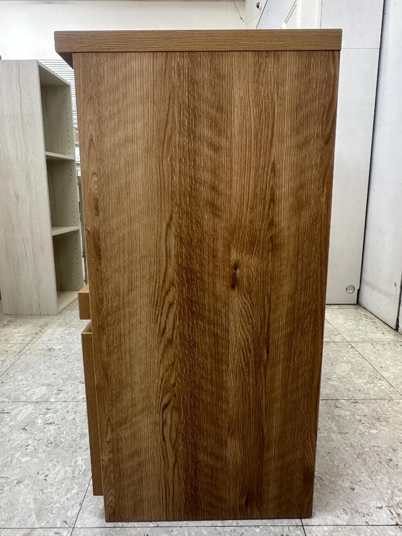 LOWYA　キッチンローボード　ブラウン