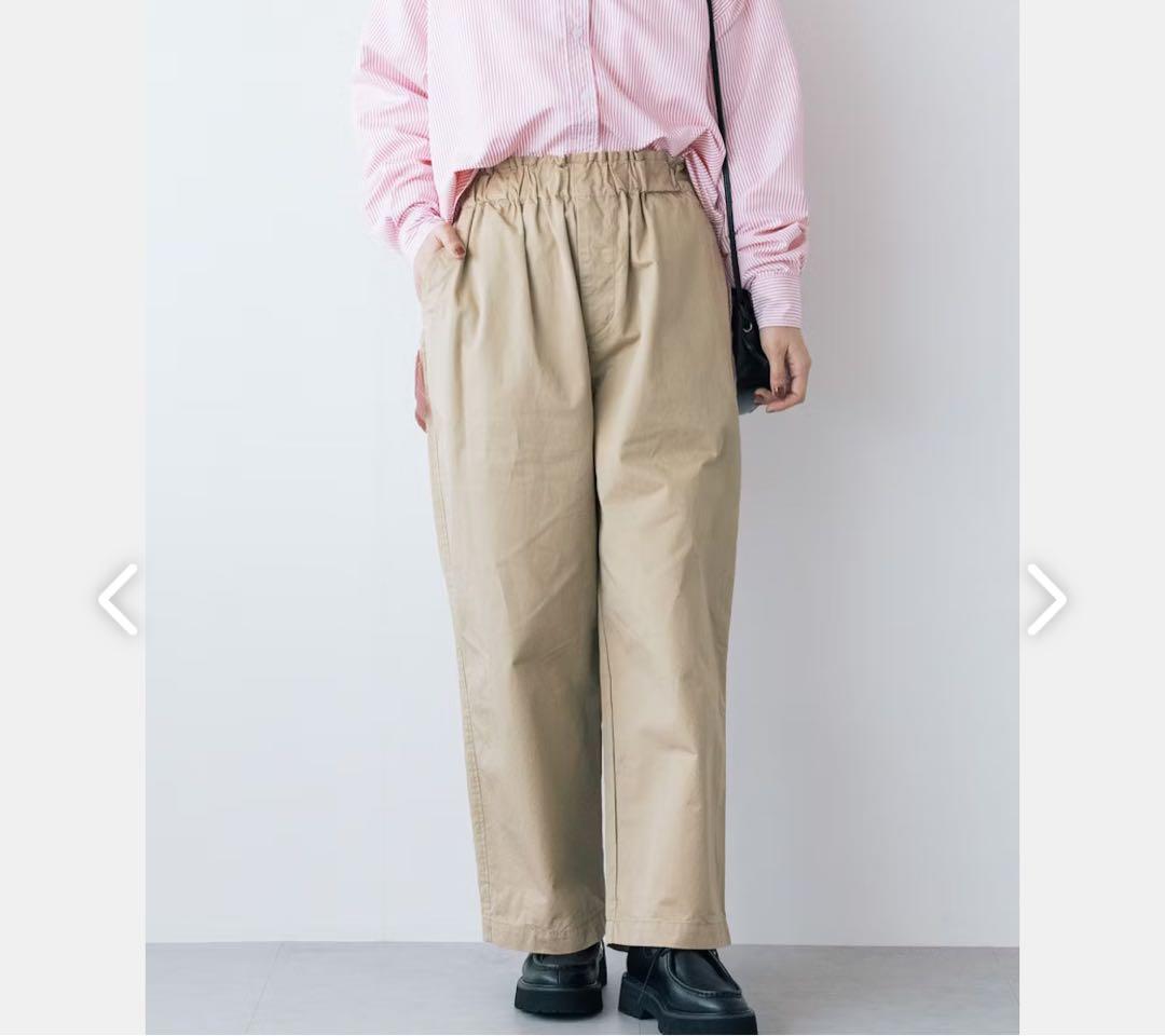 北欧暮らしの道具店　ヌーベル ドゥ パラディ / イージーチノパンツ　ベージュ
