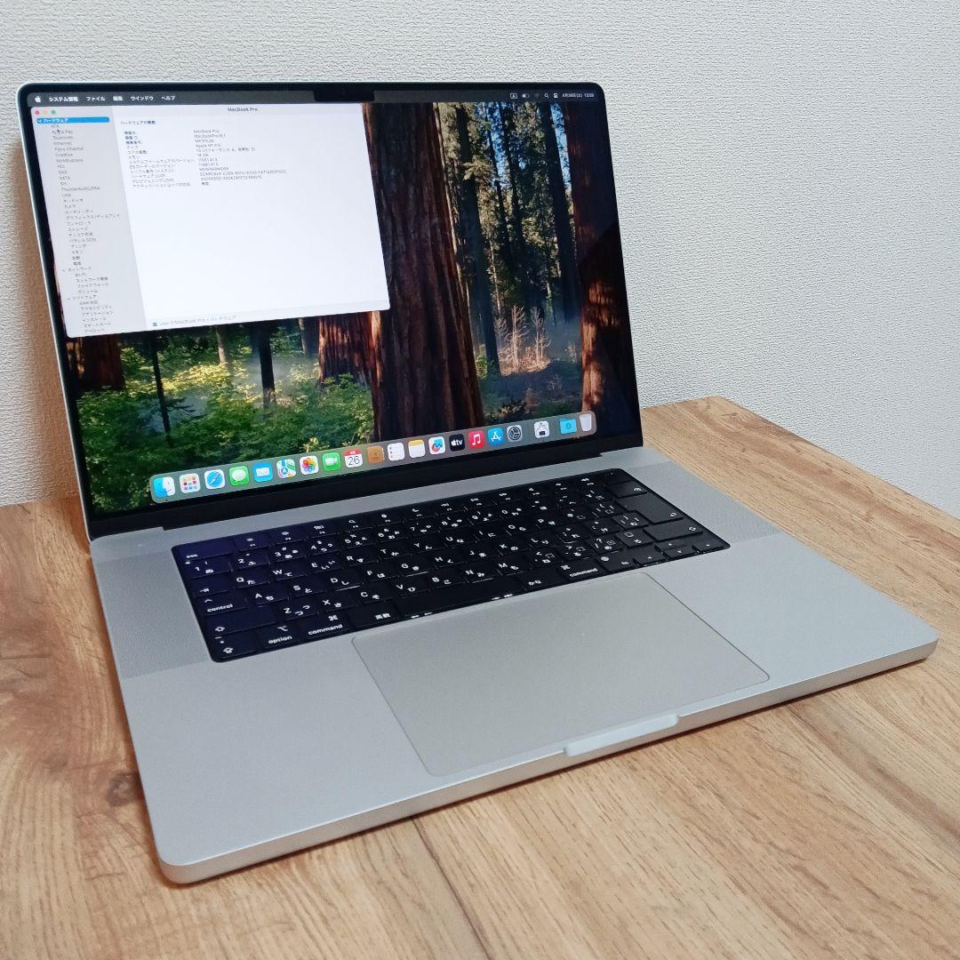 192美品！MacBook ProM1pro16インチ高性能1TBスシルバー