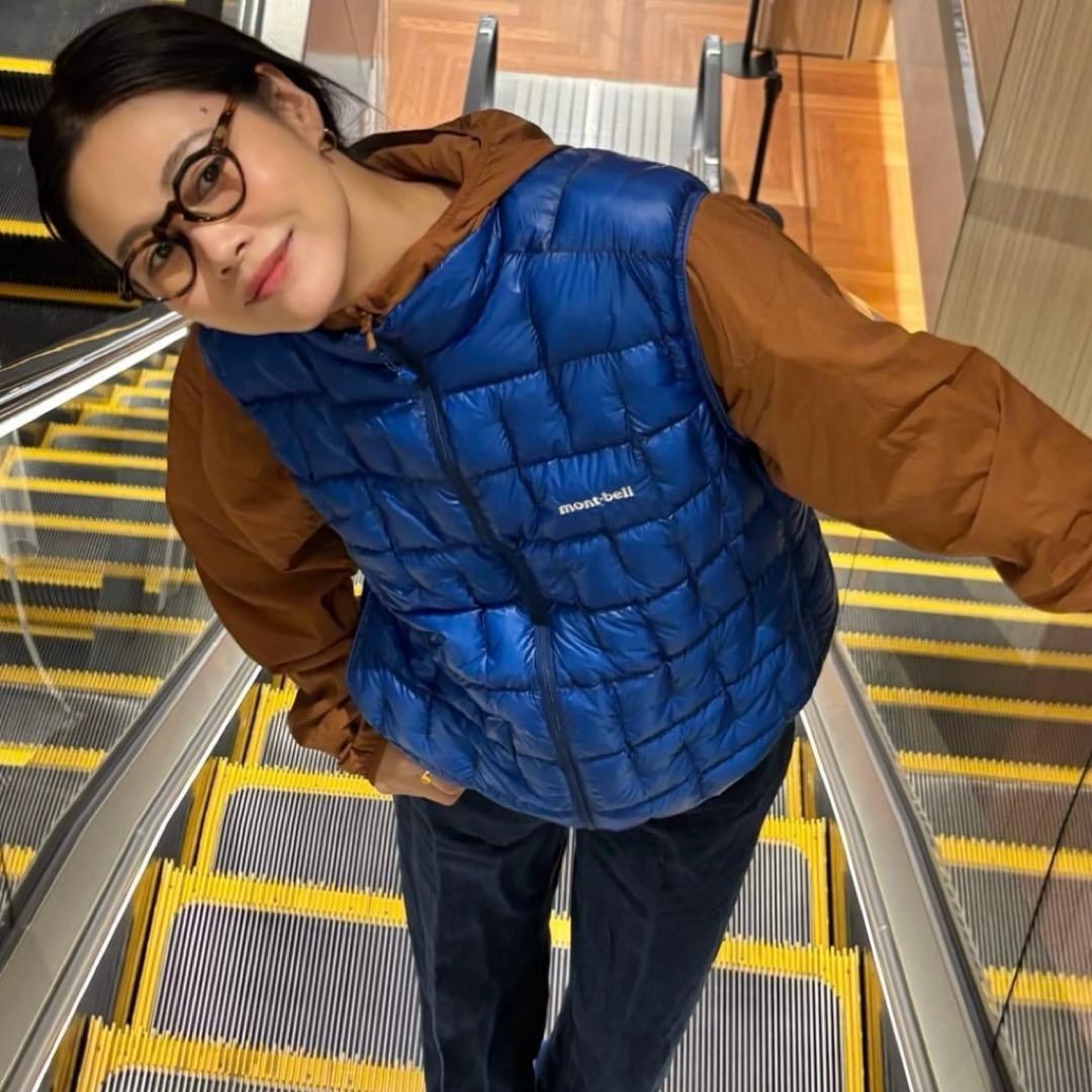 モンベル　プラズマ1000 ダウン ベスト L ブルー