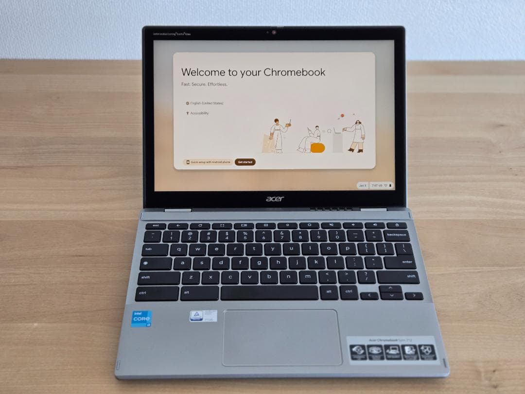 たいち日本未発売小型高性能 Acer Chromebook Spin312