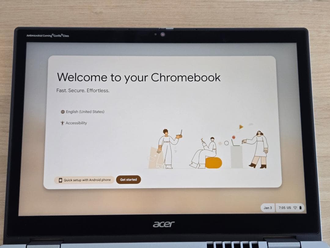 たいち日本未発売小型高性能 Acer Chromebook Spin312