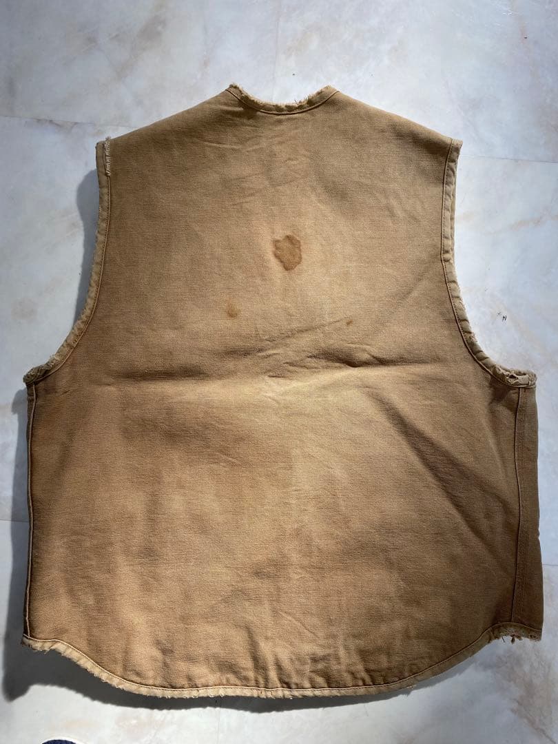 Carhartt ベスト　ダック　ヴィンテージ　ダメージ