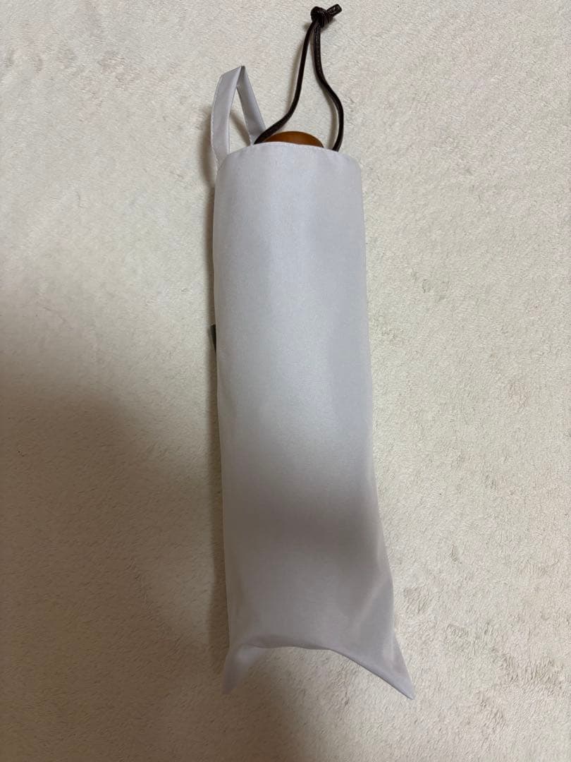 サンバリア　折りたたみ日傘　3段折/無地　ホワイト