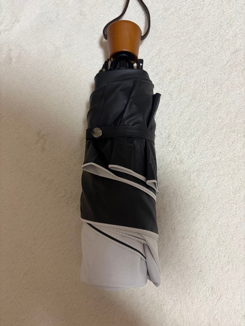 サンバリア　折りたたみ日傘　3段折/無地　ホワイト