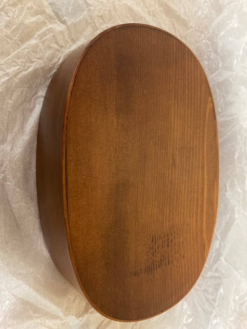 小坂屋漆器店 摺り漆 曲げわっぱ 弁当箱　楕円中