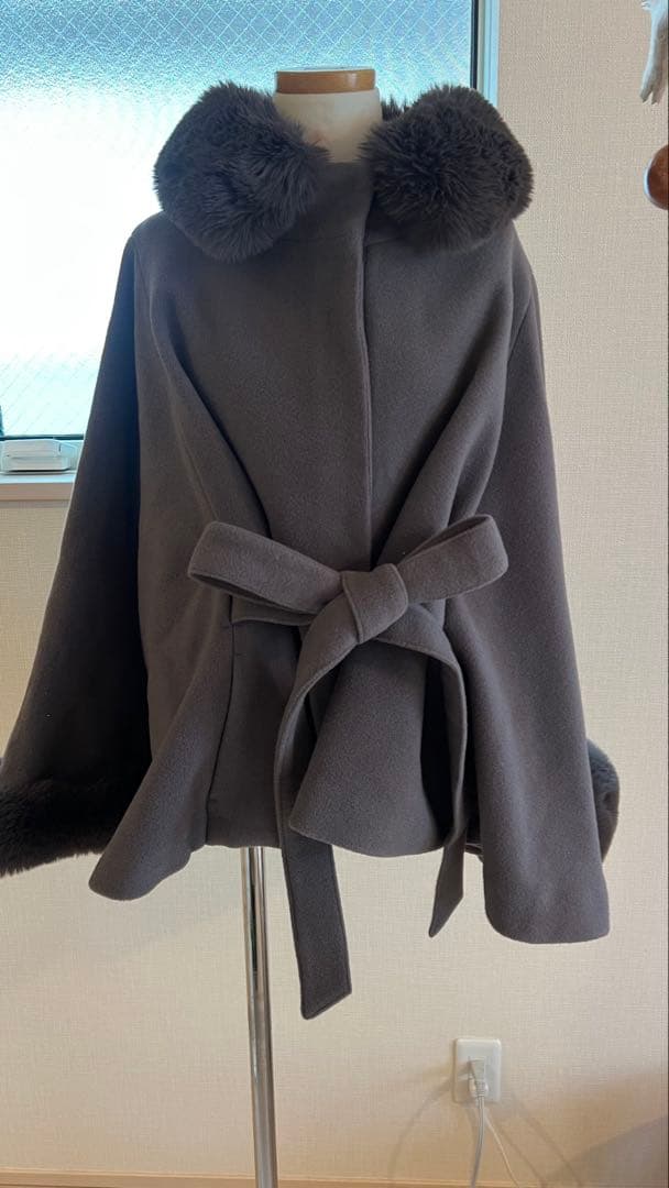 【最終お値下げ中】ミッシュマッシュ　ポンチョコート