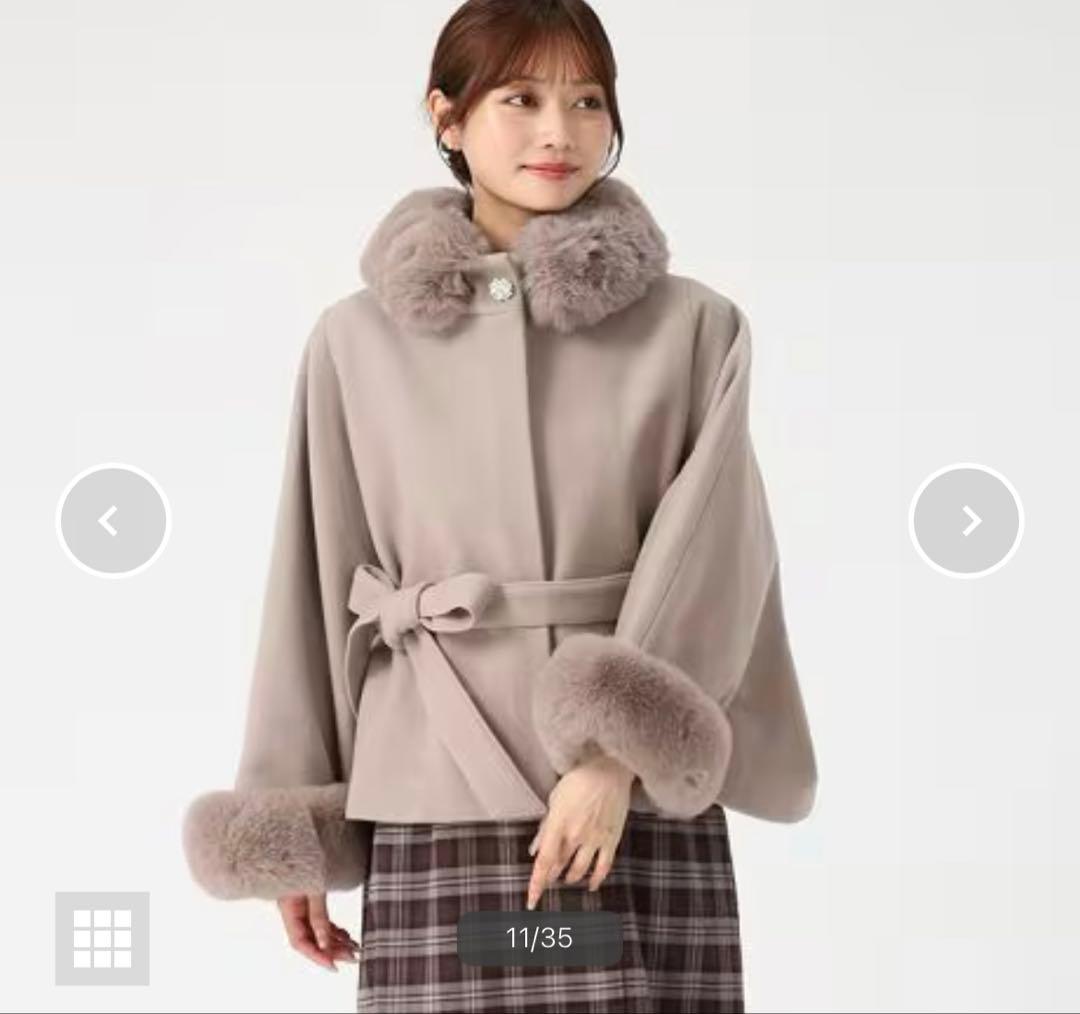 【最終お値下げ中】ミッシュマッシュ　ポンチョコート