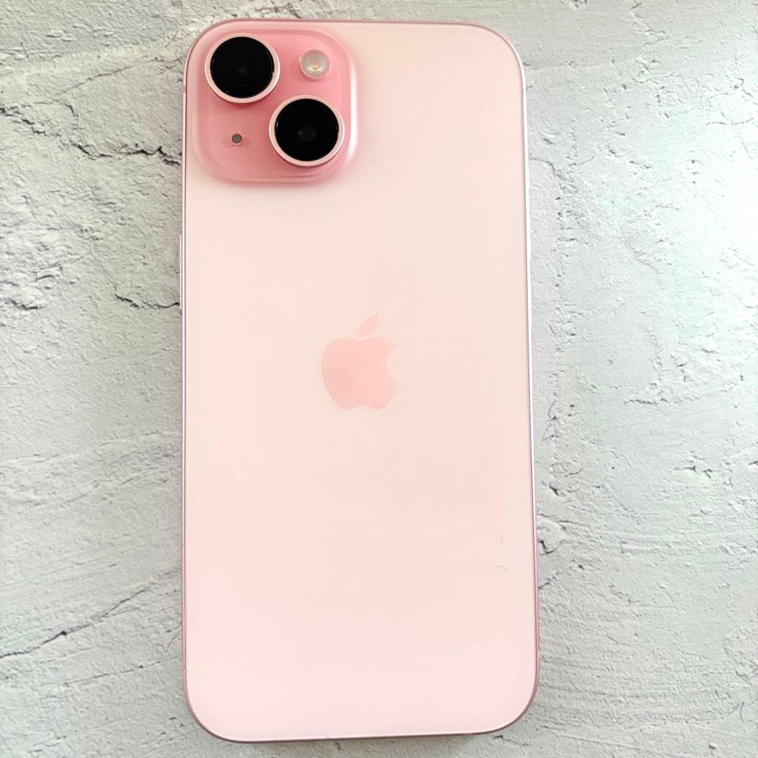 iPhone15ピンク 本体 128GB 新品充電ケーブル付き バッテリー89%