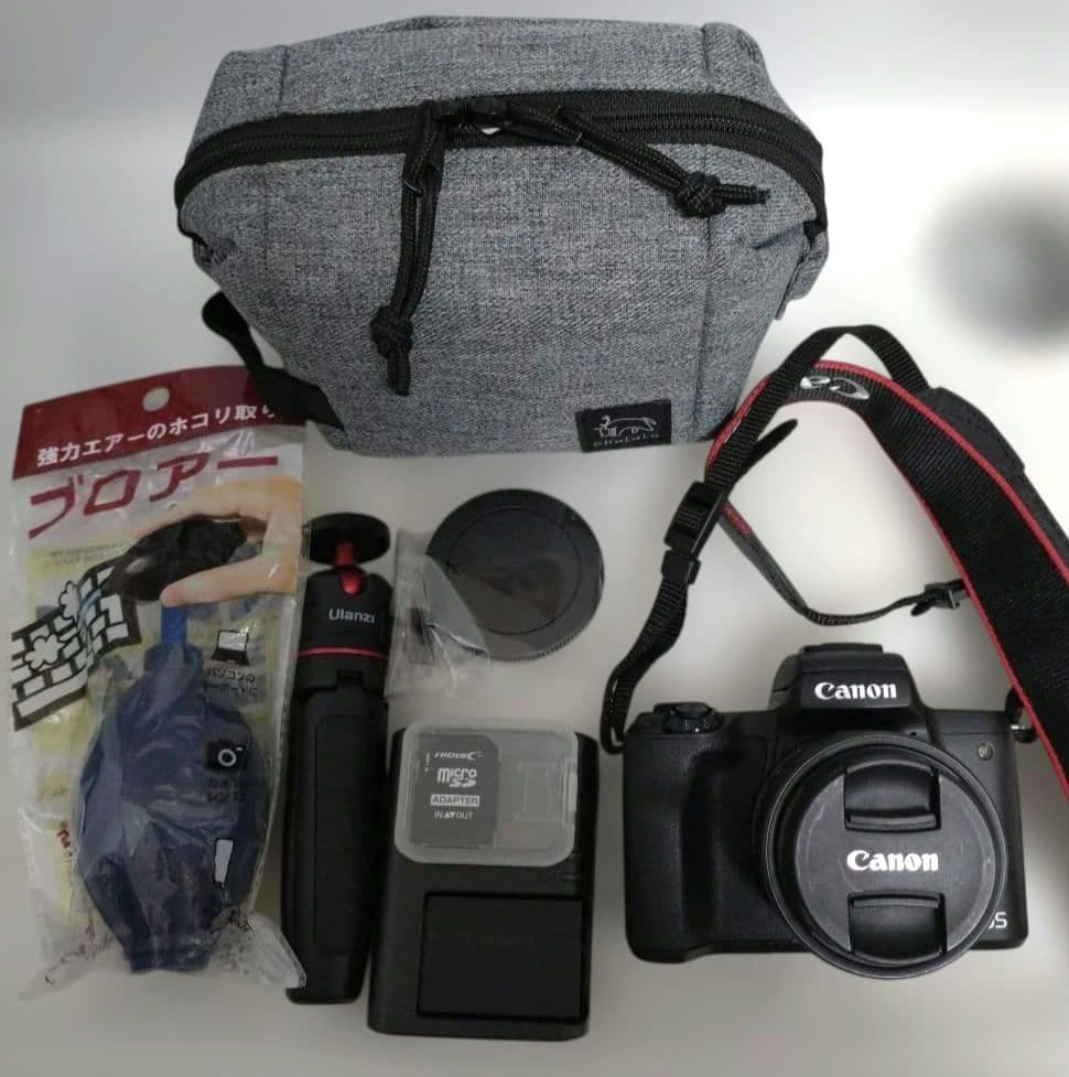 【美品】【使用度少なめ】Canon EOS kiss M 標準レンズ