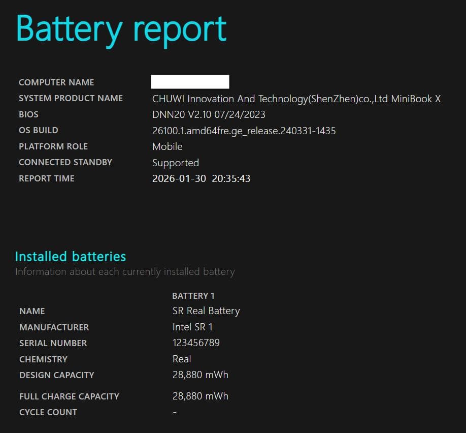 美品 CHUWI MiniBook X N100 / 12GB / 512GB