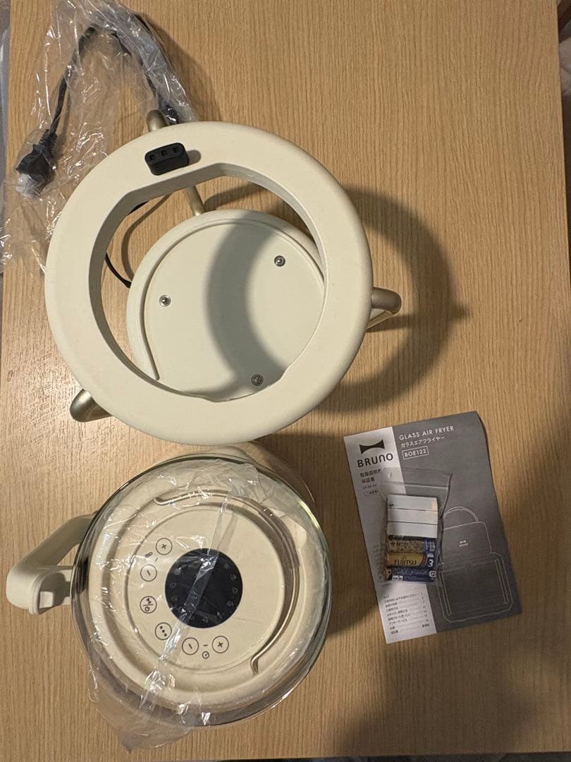 BRUNO ガラスエアフライヤー　アイボリー