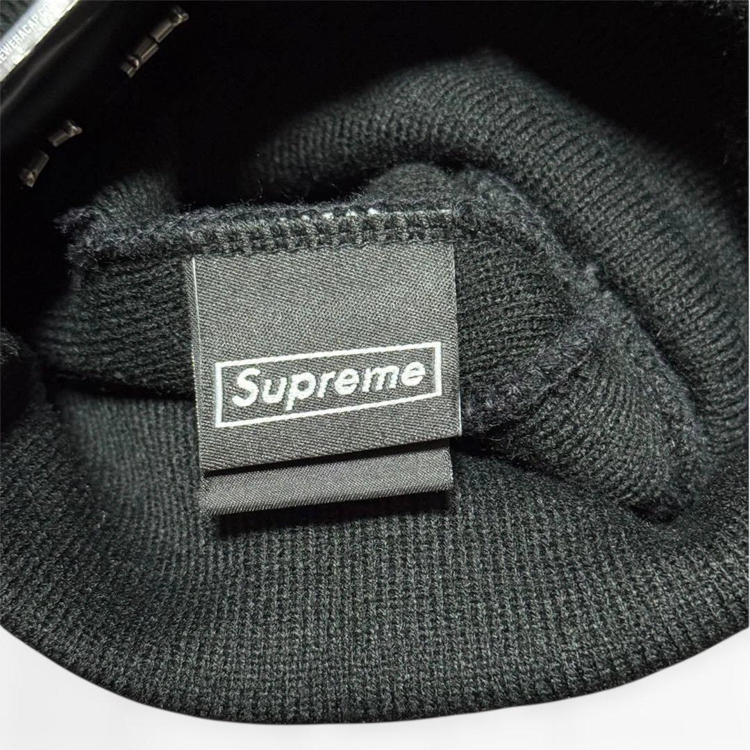 【人気】Supreme×New Era Box Logo Beanie ブラック