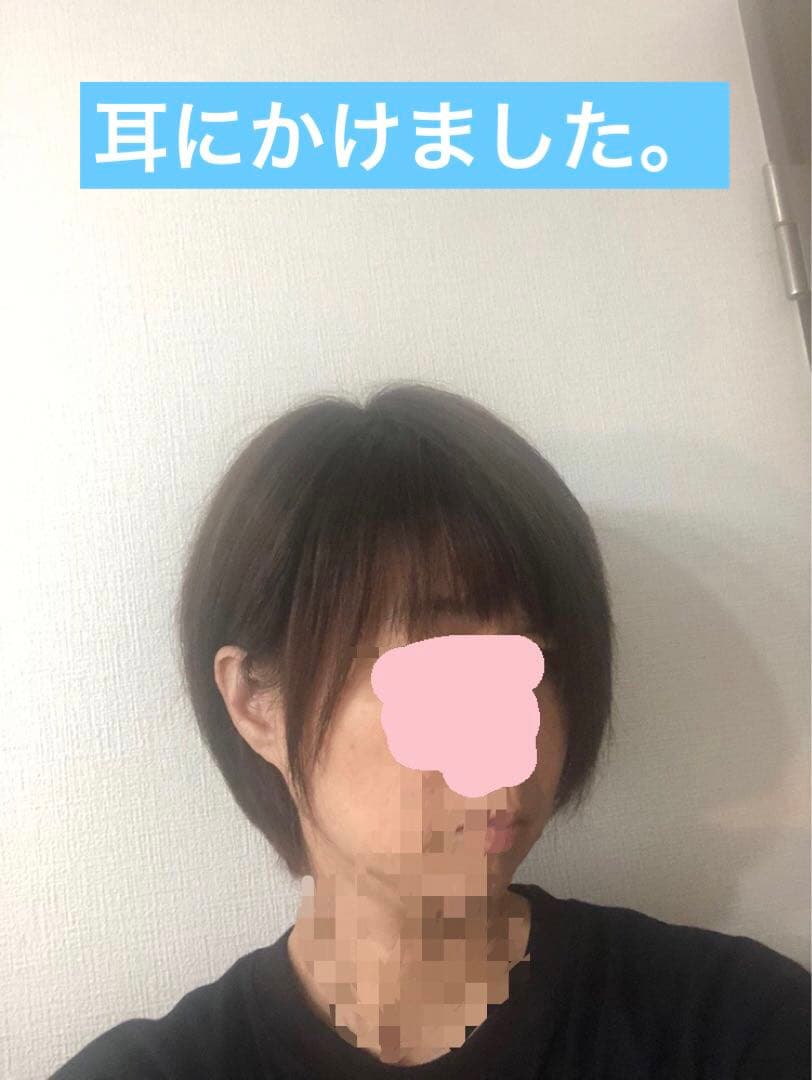 人気の　人毛ショートウィッグ ブラウン系　未使用