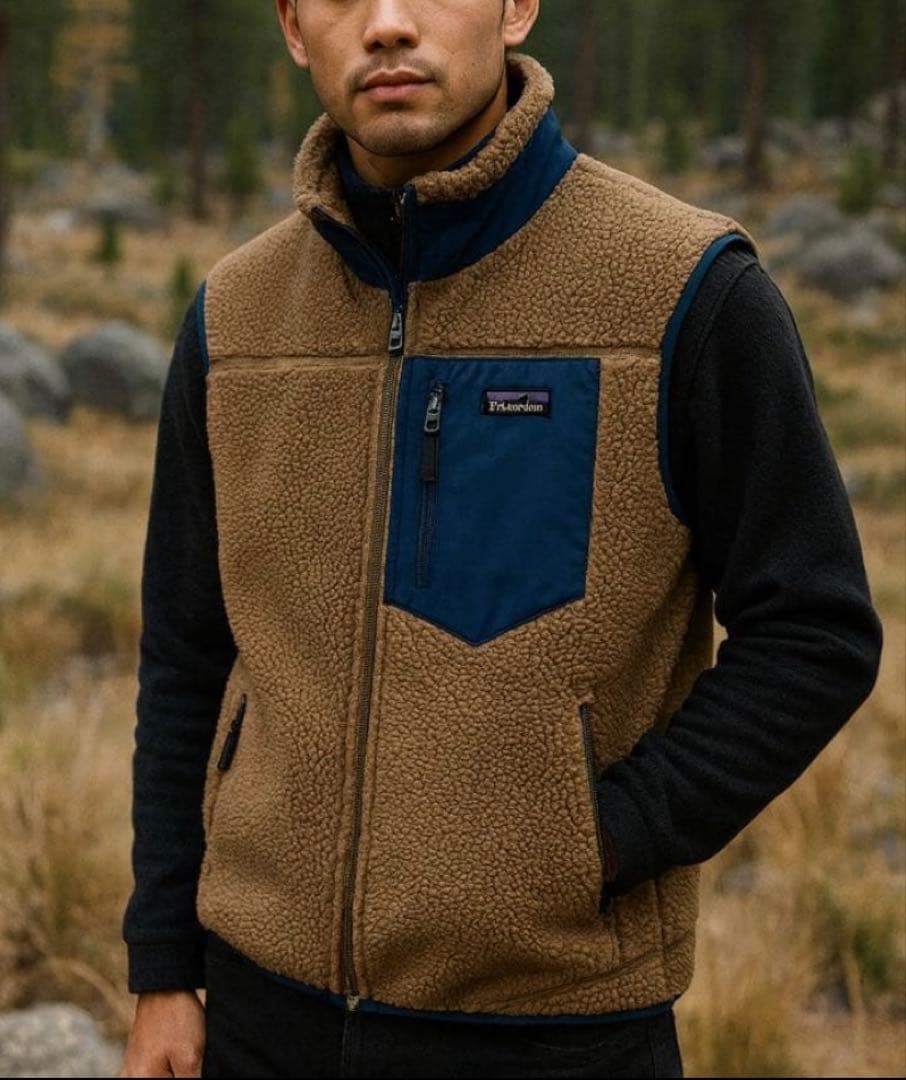 patagonia パタゴニア レトロX ベスト　Lサイズ　　モジャブカーキ