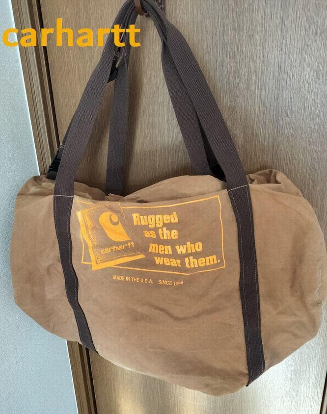 Carharttダッフルバッグ ボストン USA製 90sヴィンテージ 色落ち有