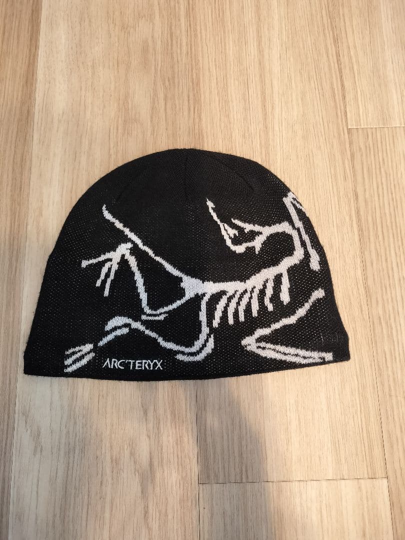 ARC'TERYX スケルトンデザイン ニット帽 M/L ブラック