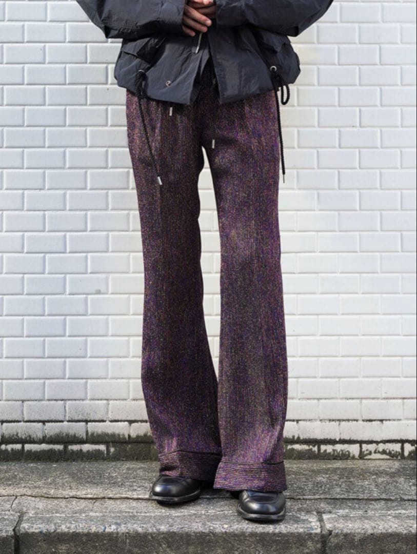 パンツ bed j.w. ford glitter flare pants