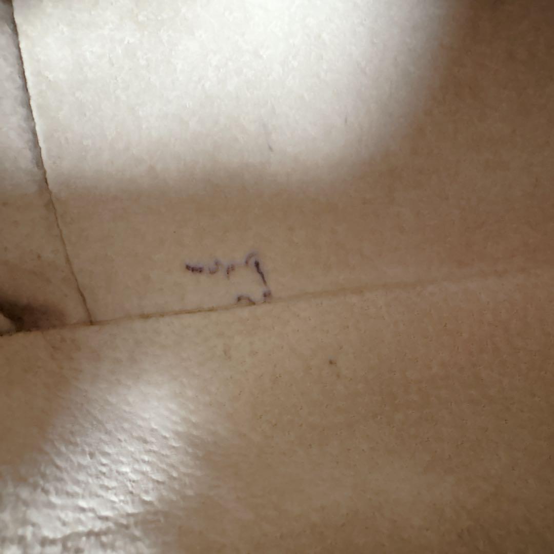 良品✨HIROFU ヒロフ レザー ハンドバッグ Hロゴ ネイビー ゴールド金具