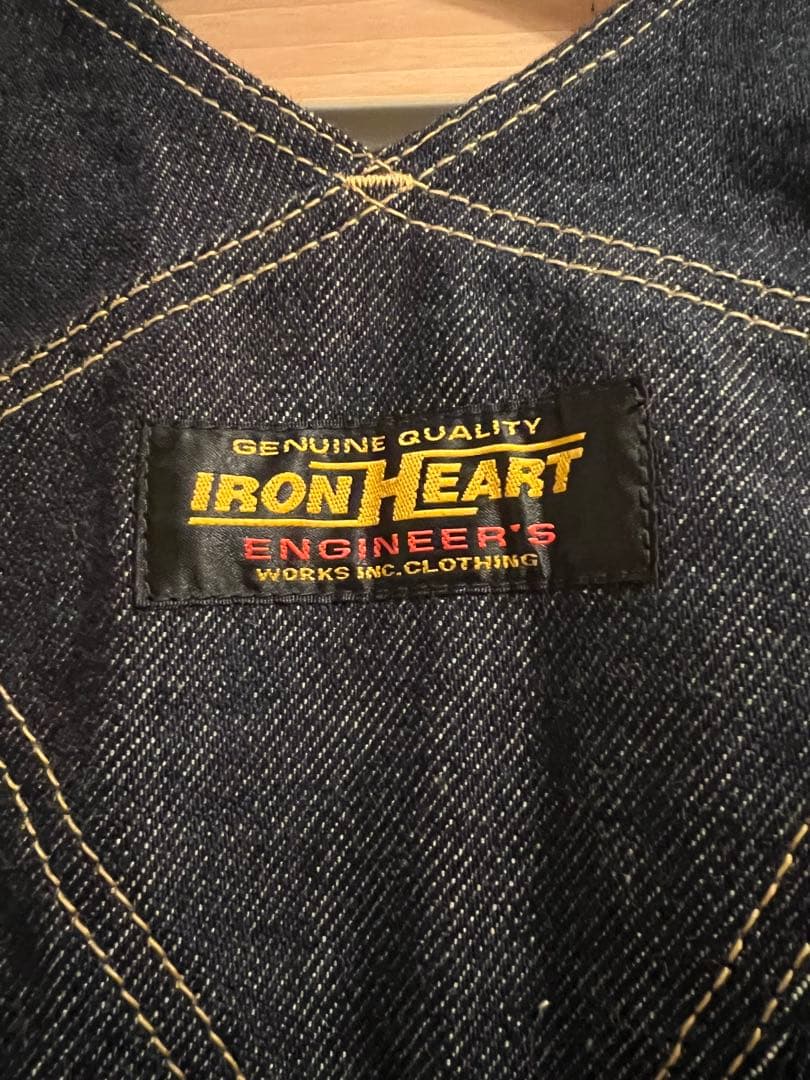 IRON HEART 21ozオーバーオール W36 L34