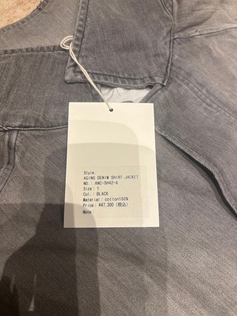 ジャケット・アウター ANCELLM 24AW AGING DENIM SHIRT JACKET