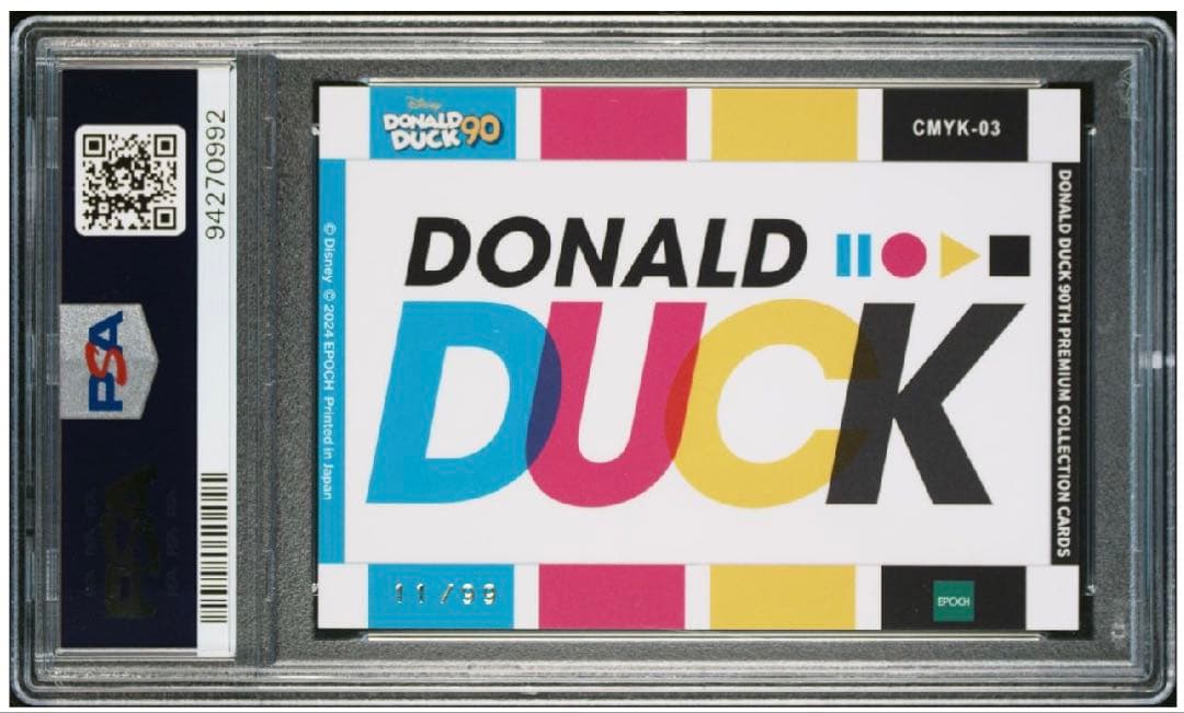 【PSA10】ドナルドダック 90周年プレミアムコレクションカード 99枚限定