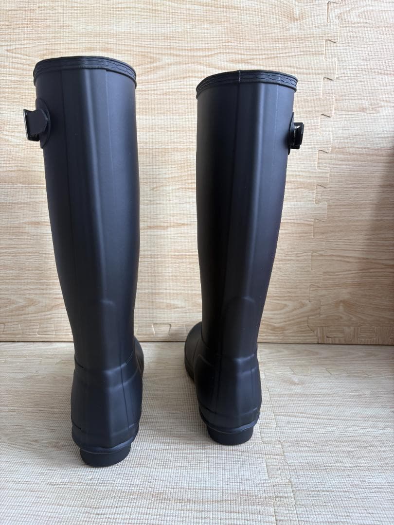 HUNTER ブラック ロングブーツ 24.0cm 試着のみの新品・未使用品