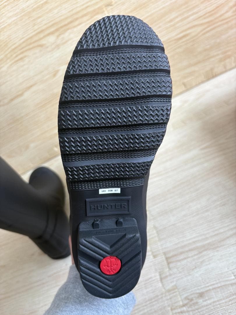 HUNTER ブラック ロングブーツ 24.0cm 試着のみの新品・未使用品