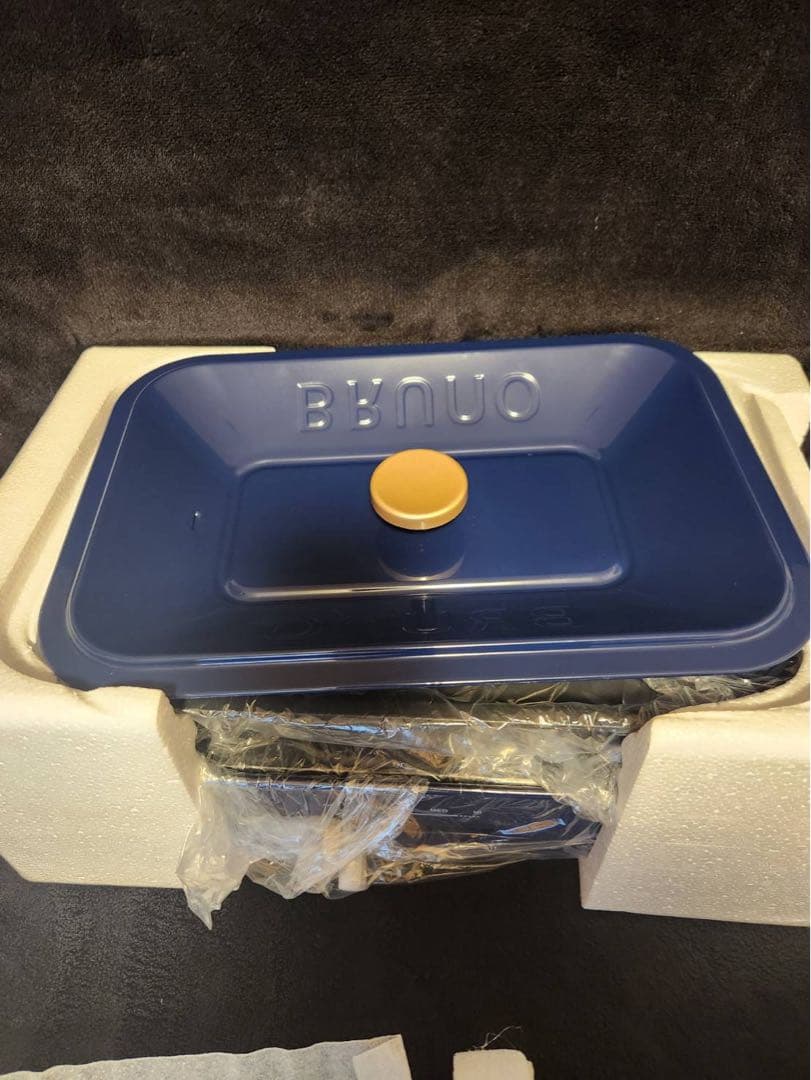 新品・未使用 BRUNO コンパクトホットプレート ネイビー