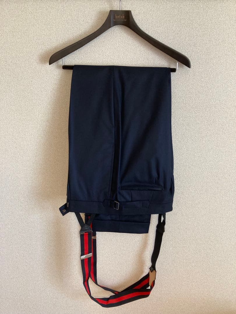 batak スリーピーススーツ　無地ネイビー