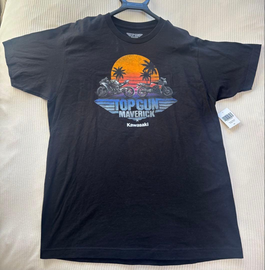 限定品-新品トップガン NinjaH2 Kawasaki公式 Tシャツ L