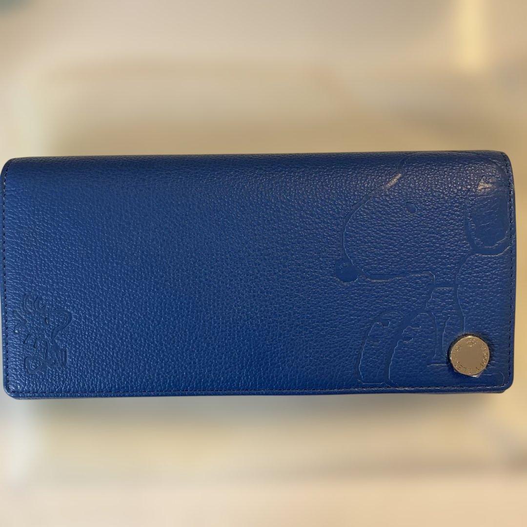 HAMANO 青 長財布　スヌーピー