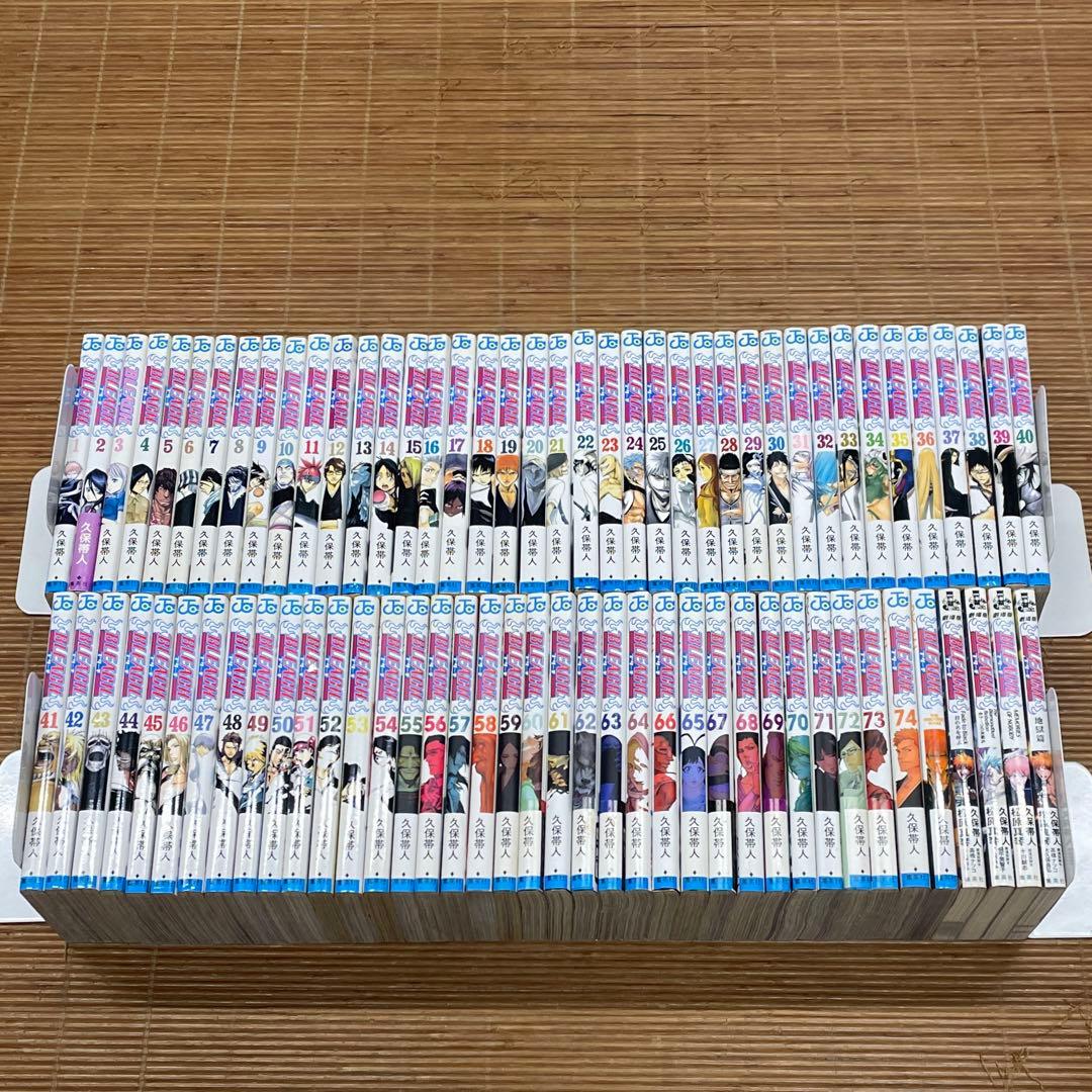 【全巻セット】BLEACH　ブリーチ　全74巻　久保帯人　関連本5冊　合計79冊