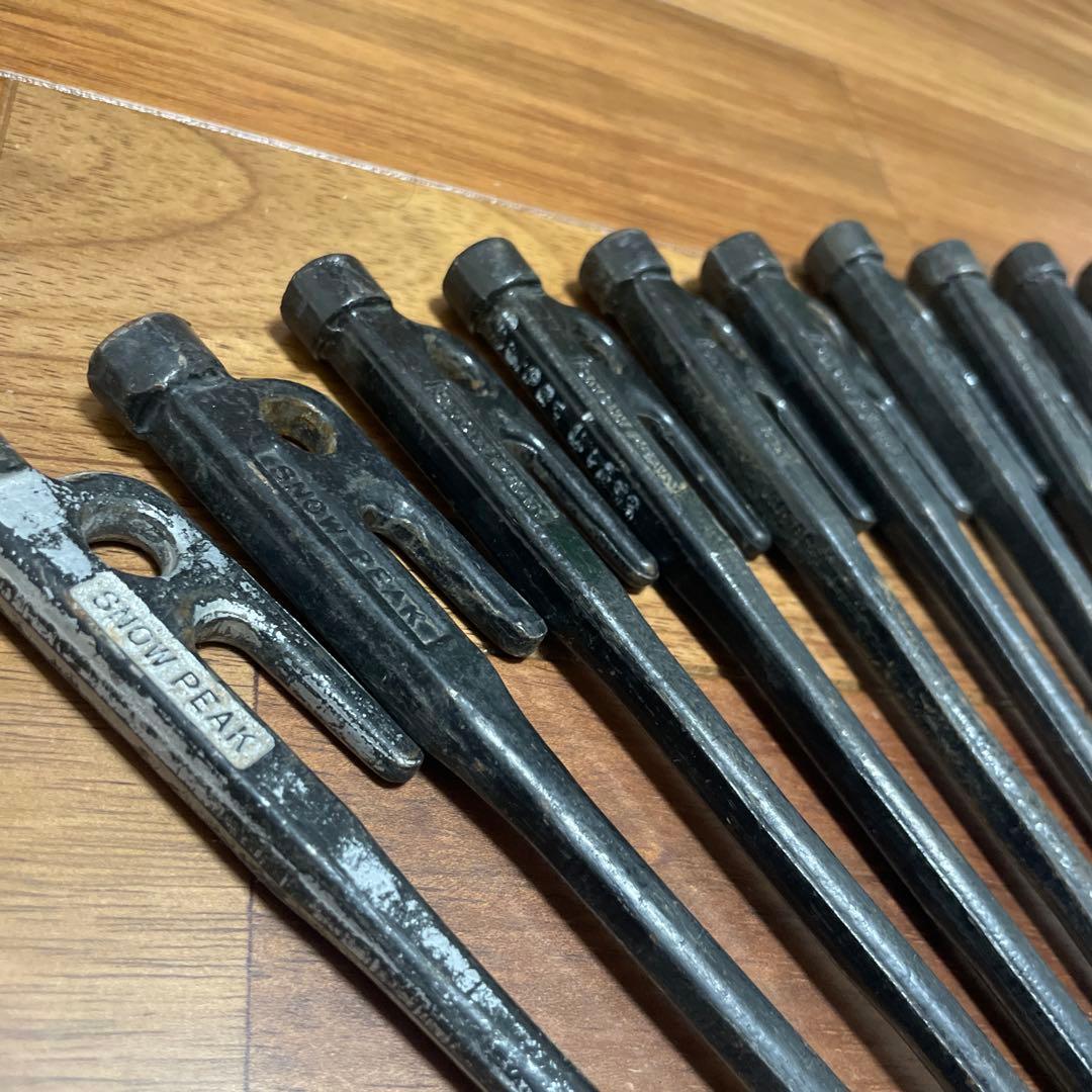 鍛造ペグ20本セット　28〜30cm ソリッドステーク エリッゼ ゼインアーツ