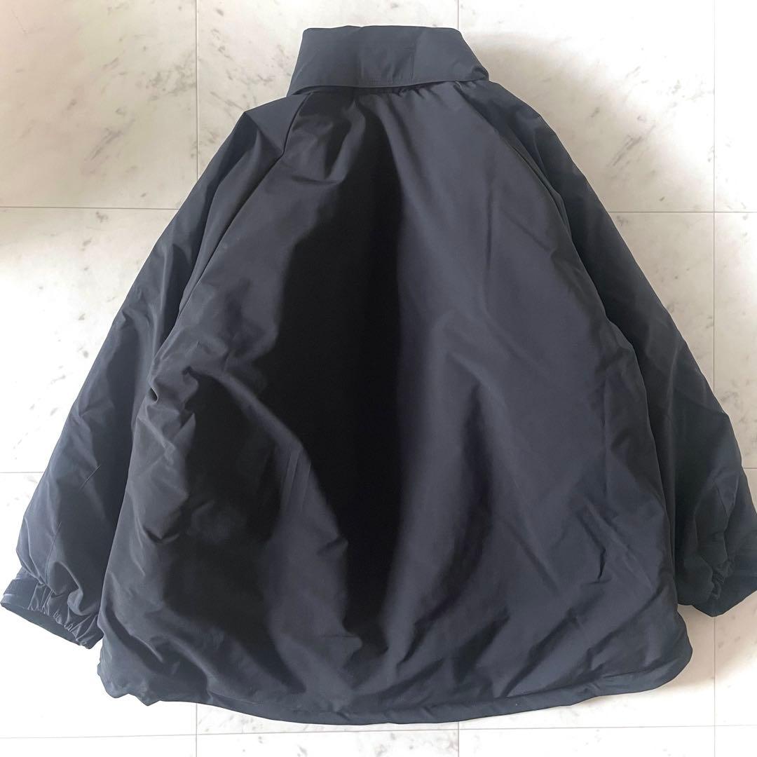 スローブイエナ ポリエステルタッサー中綿モンスターパーカーブルゾン ブラック