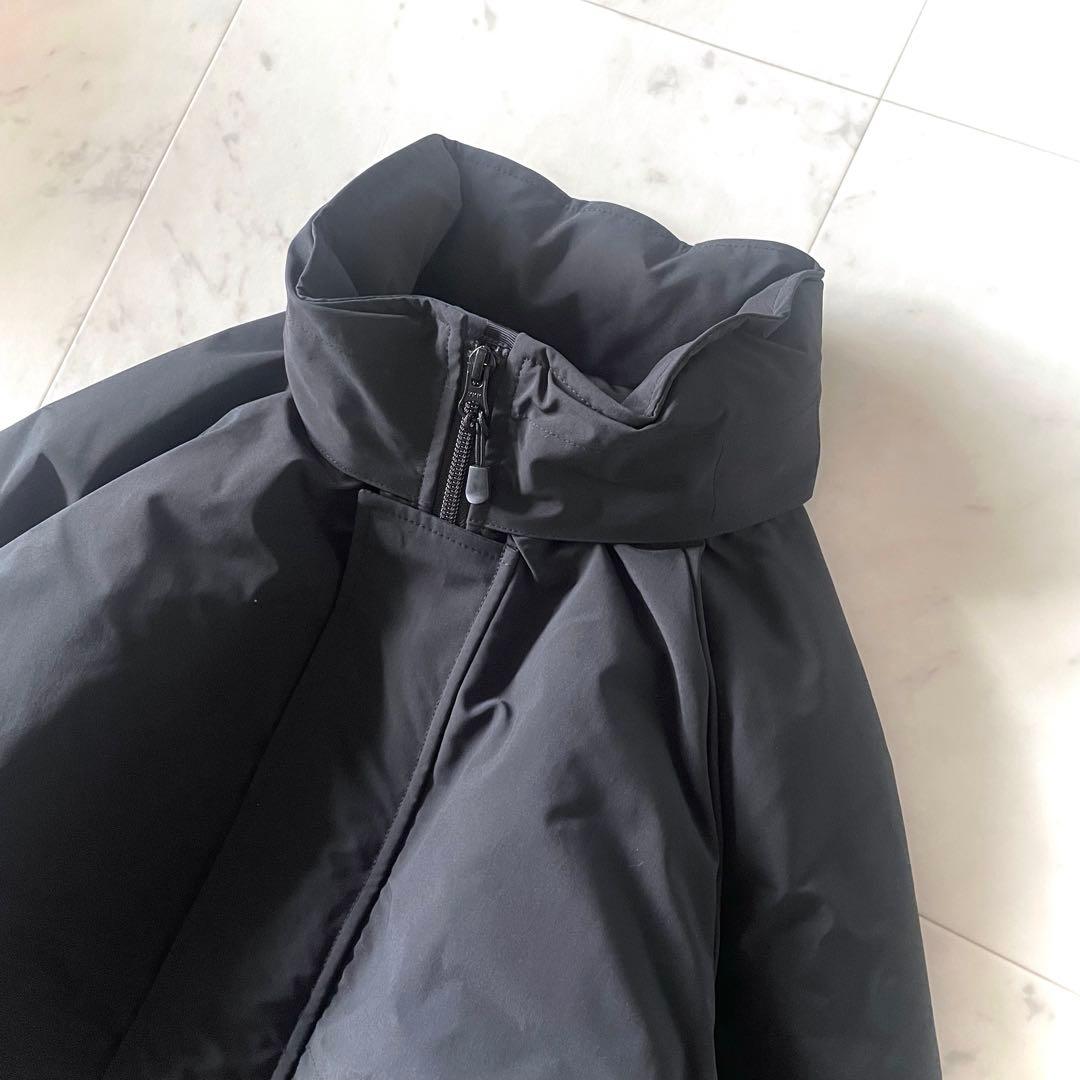 スローブイエナ ポリエステルタッサー中綿モンスターパーカーブルゾン ブラック