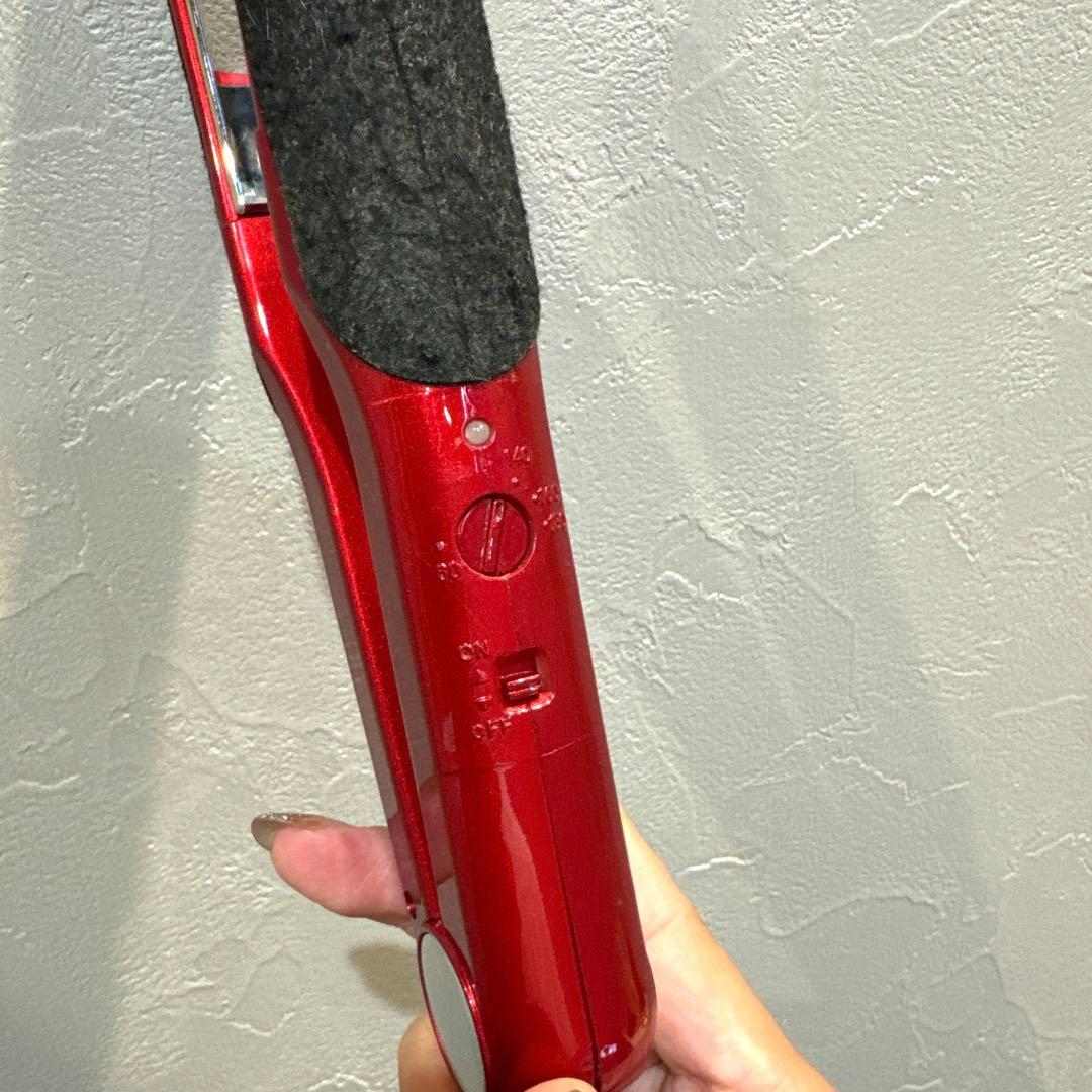 輝髪 HAIR COPE ストレートヘアアイロン レッド