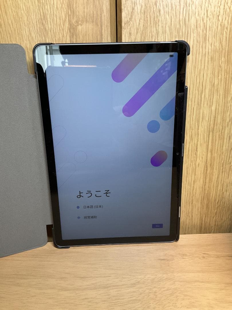 ①Lenovoタブレット ルナグレー(10.1インチ) +②専用カバーケース付き