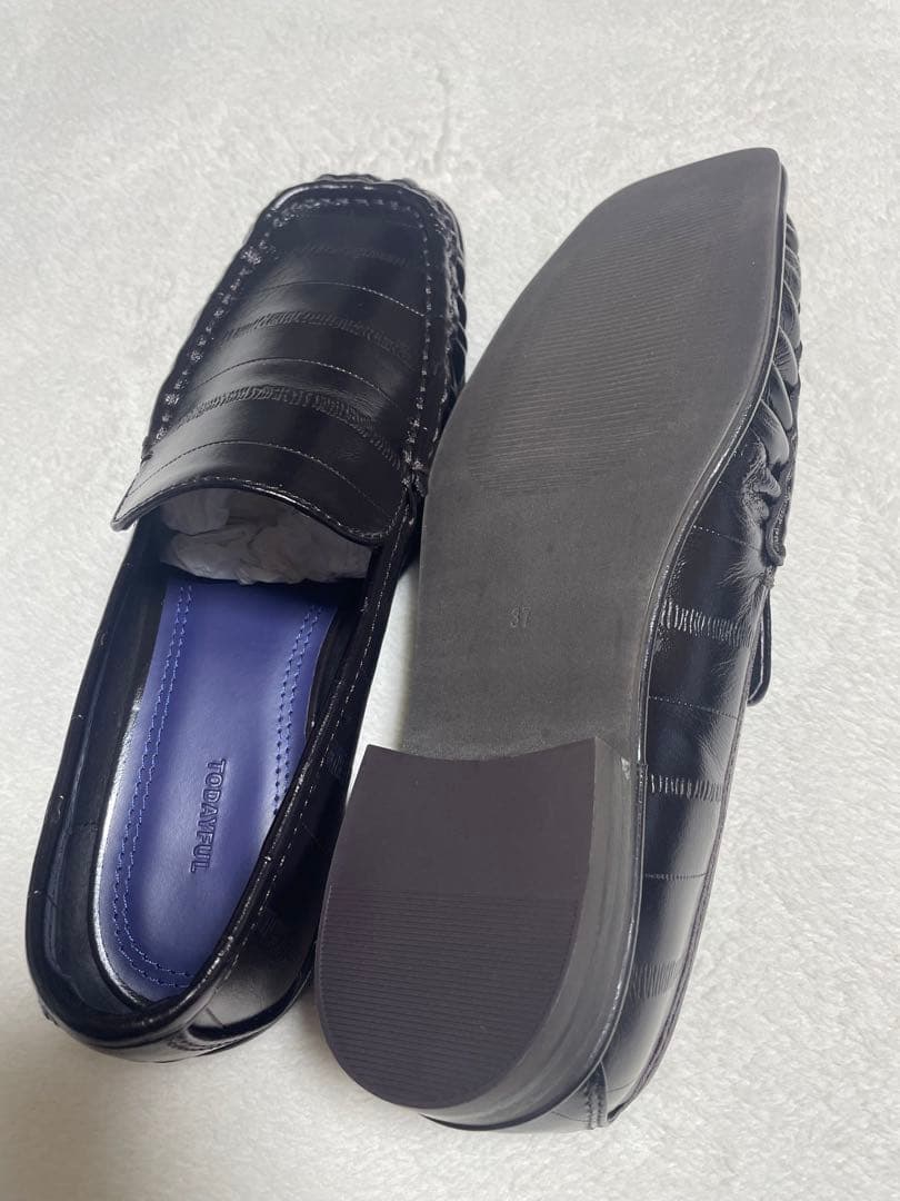 TODAYFUL トゥデイフル　Squaretoe Gather Loafers