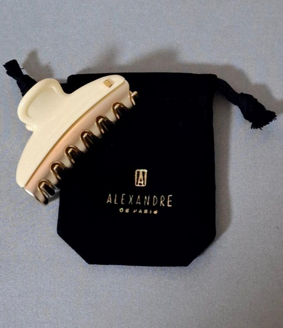 【新品未使用】アレクサンドルドゥパリ M ヘアクリップ　クリーム