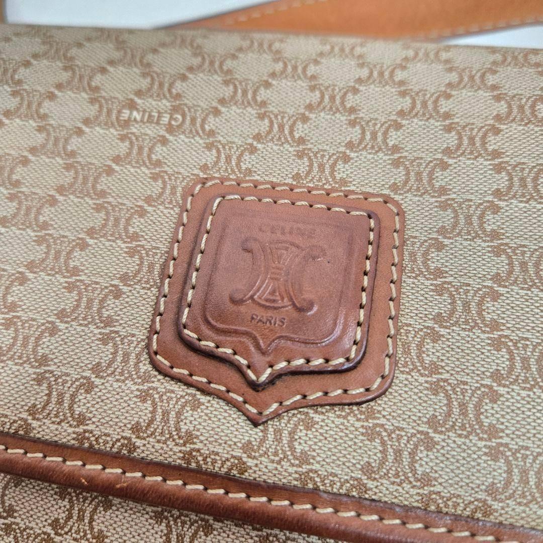 美品 CELINE ショルダーバッグ アコーディオン マカダム柄 トリオンフ