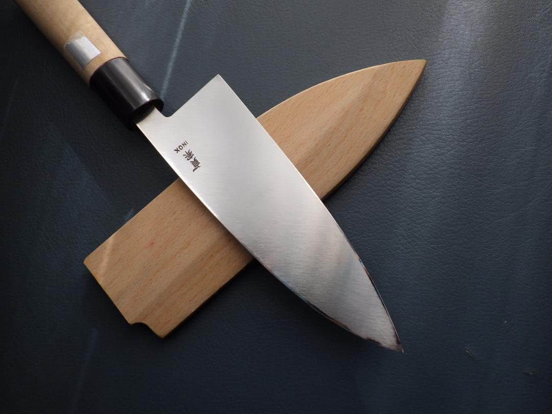 こ*ば様 INOX本焼/貞宗/出刃包丁/本水牛天然木柄★オリジナル鞘付属★