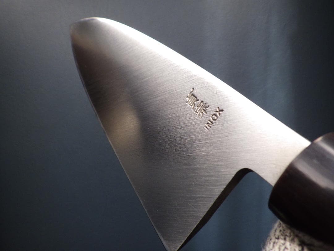 こ*ば様 INOX本焼/貞宗/出刃包丁/本水牛天然木柄★オリジナル鞘付属★