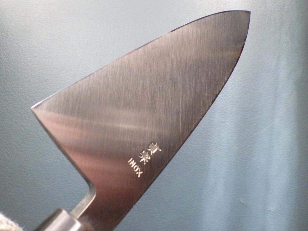 こ*ば様 INOX本焼/貞宗/出刃包丁/本水牛天然木柄★オリジナル鞘付属★